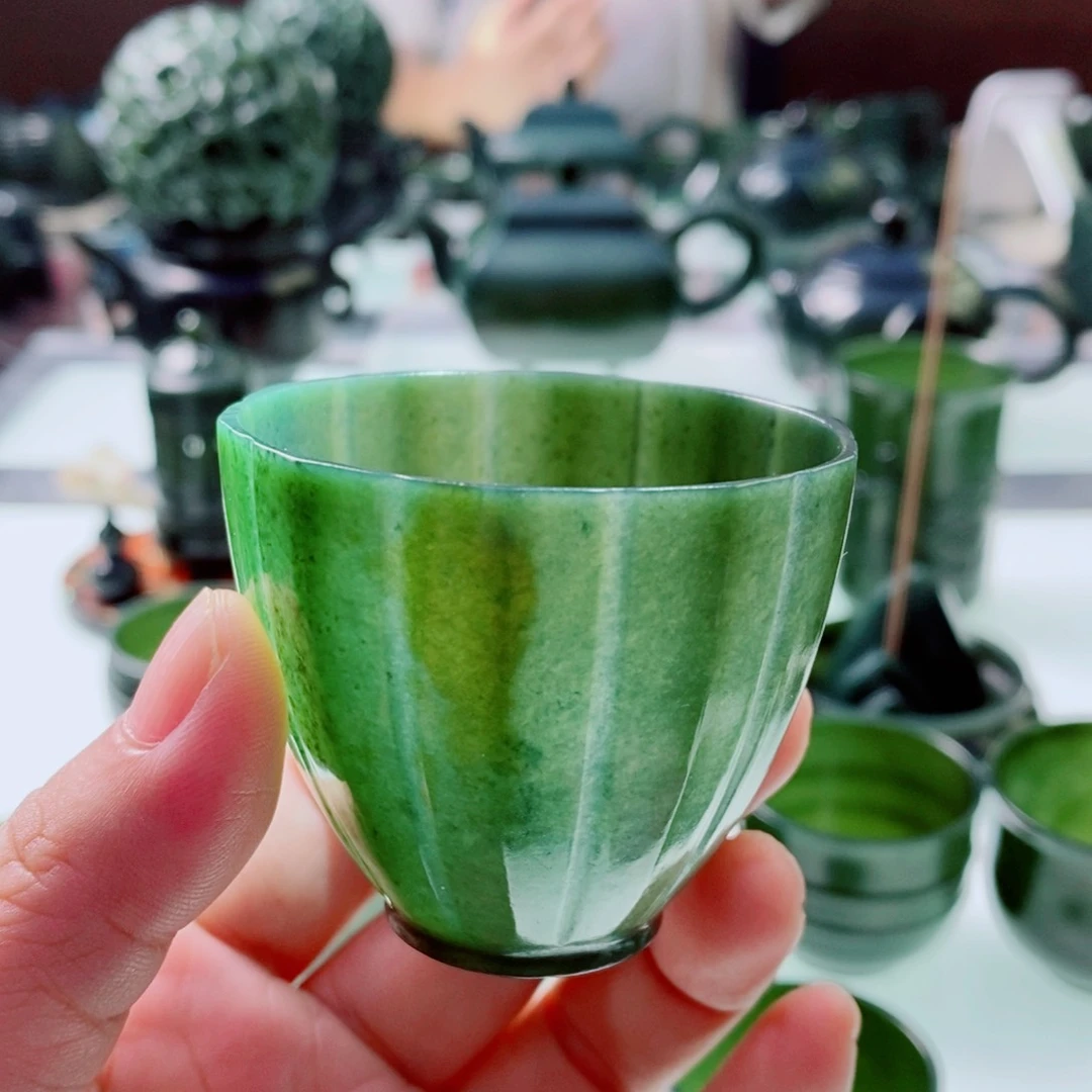 未镶嵌和田玉（青玉）摆件福利