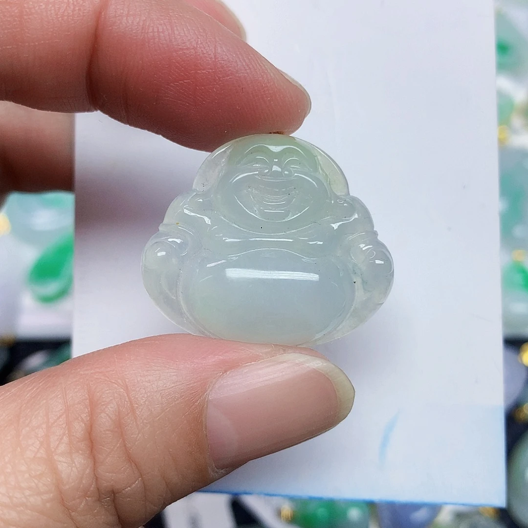 翡翠18K金镶嵌颈饰3466789