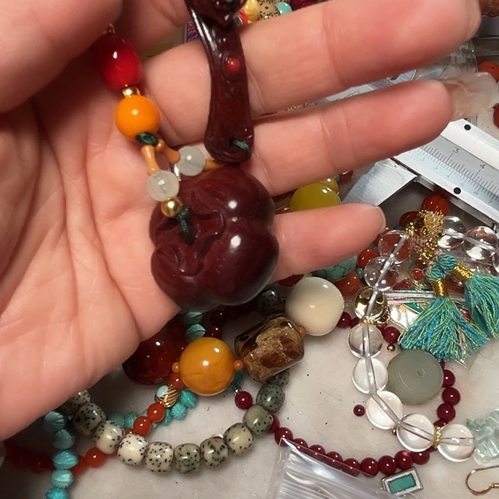 滴血莲花菩提吊坠手做事事