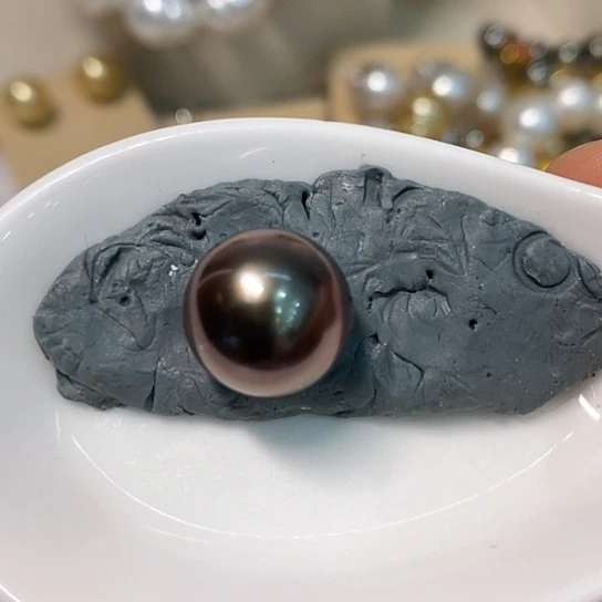 银S925镶嵌海水珍珠颈饰昕*?13.2