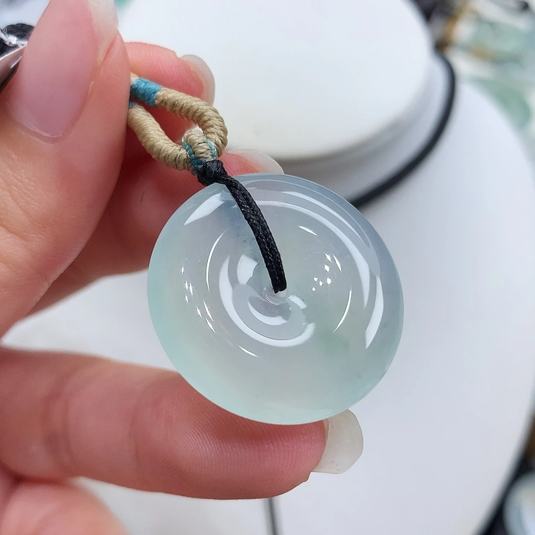 翡翠未镶嵌胸饰翡翠30，25.6/4.8