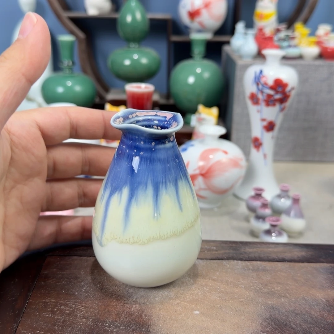 陶瓷手工小花器摆件