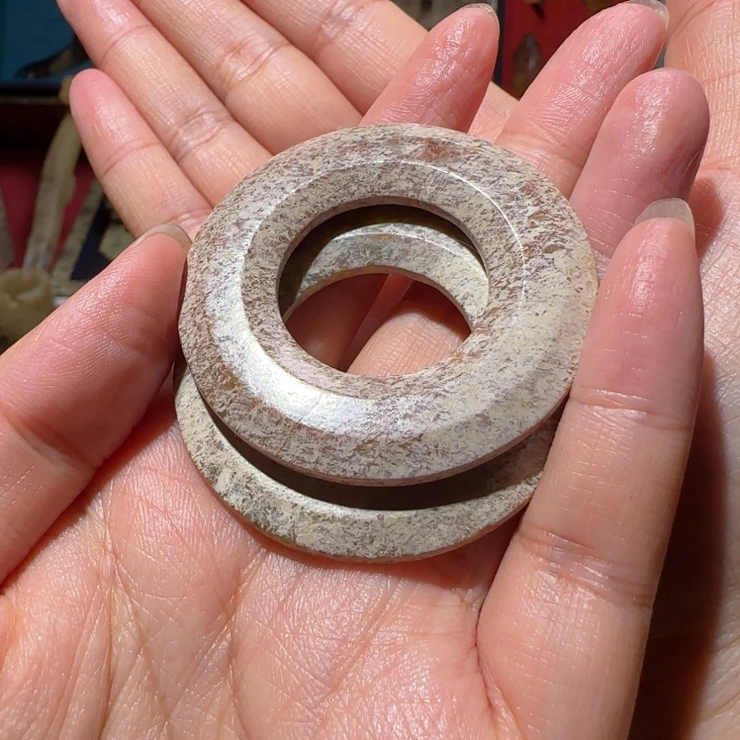 和田玉未镶嵌挂件老*