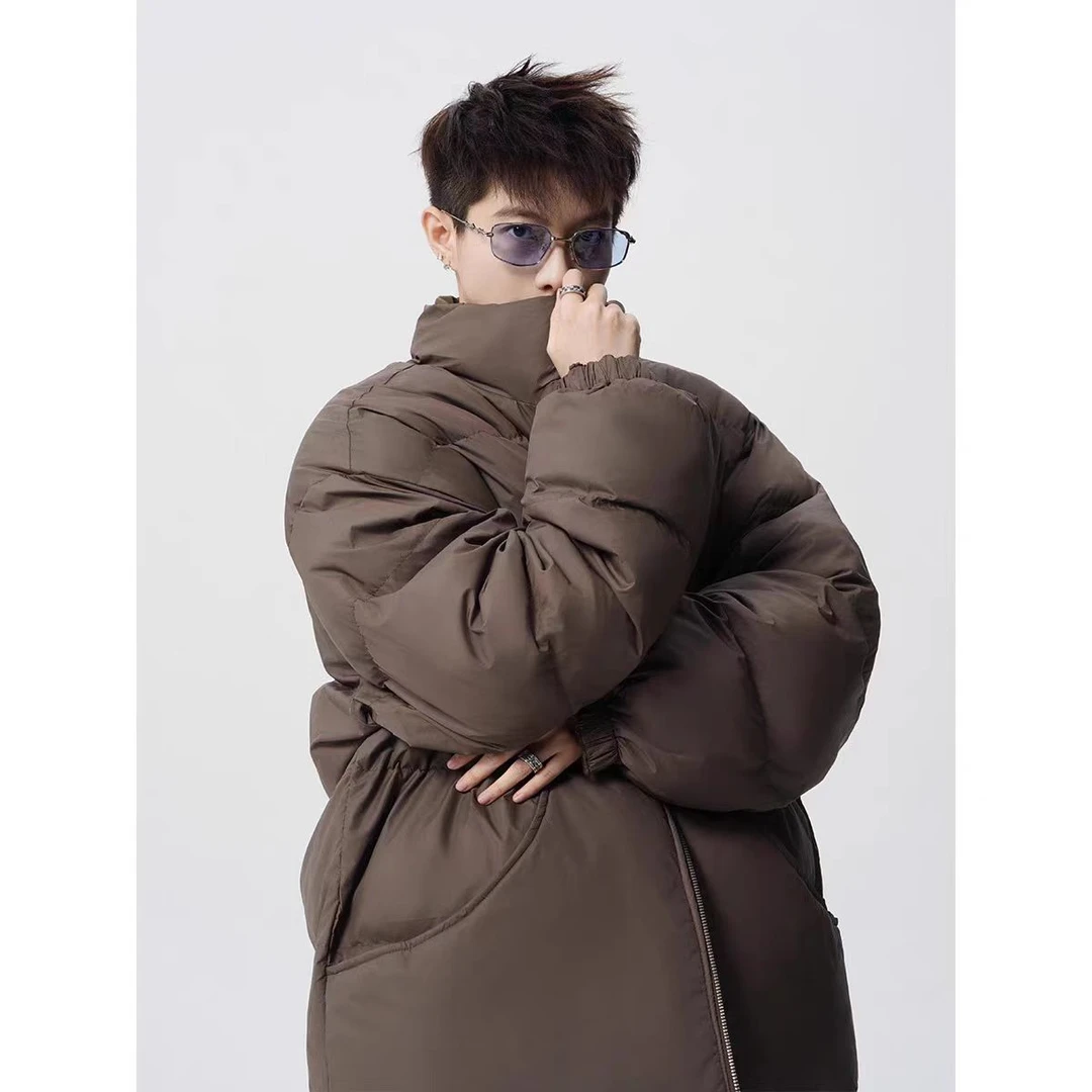 【12338包邮】2025冬季新款青少年港风宽松潮牌双面穿棉衣棉服潮