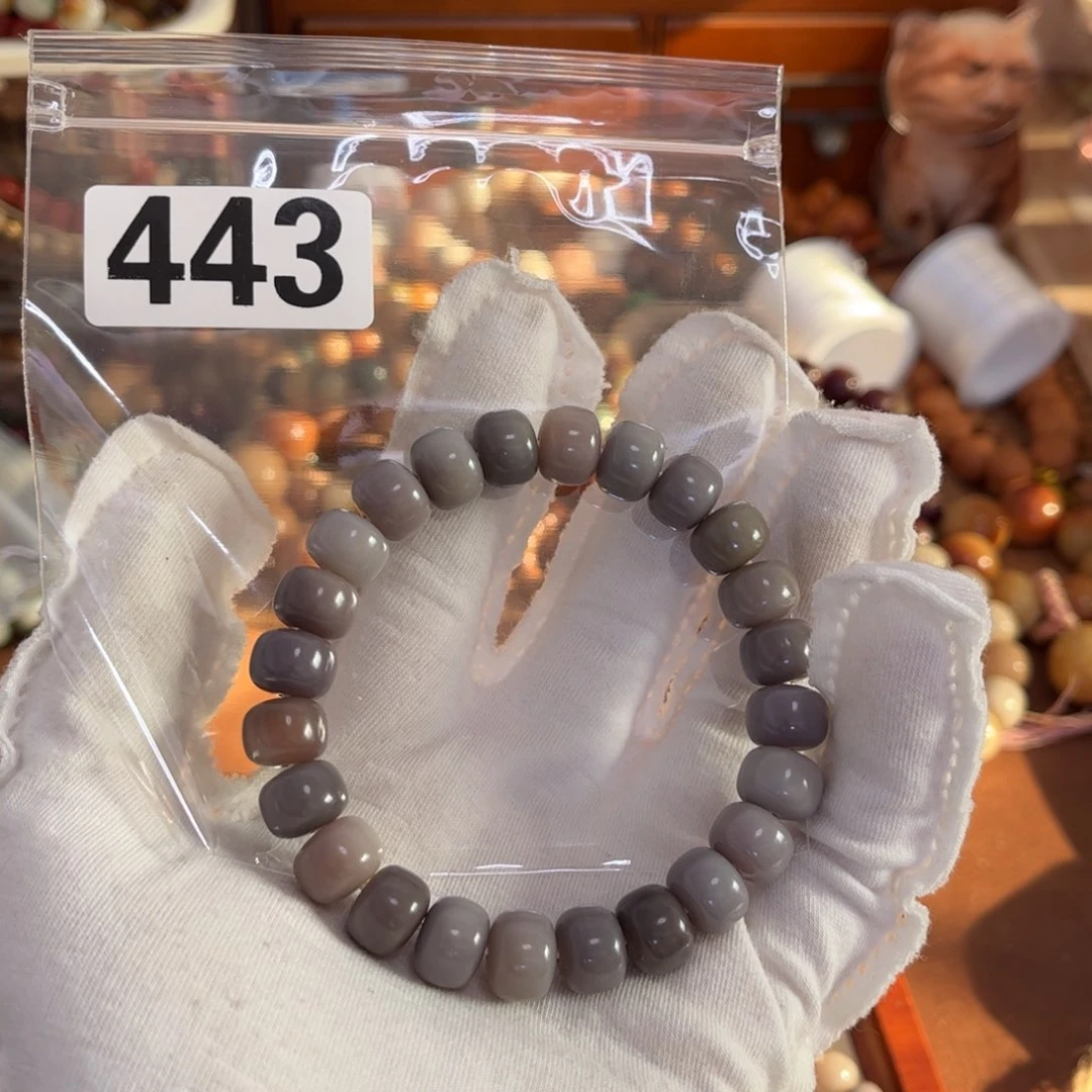 白玉菩提手串墨*443春风吹8✖️11瑕