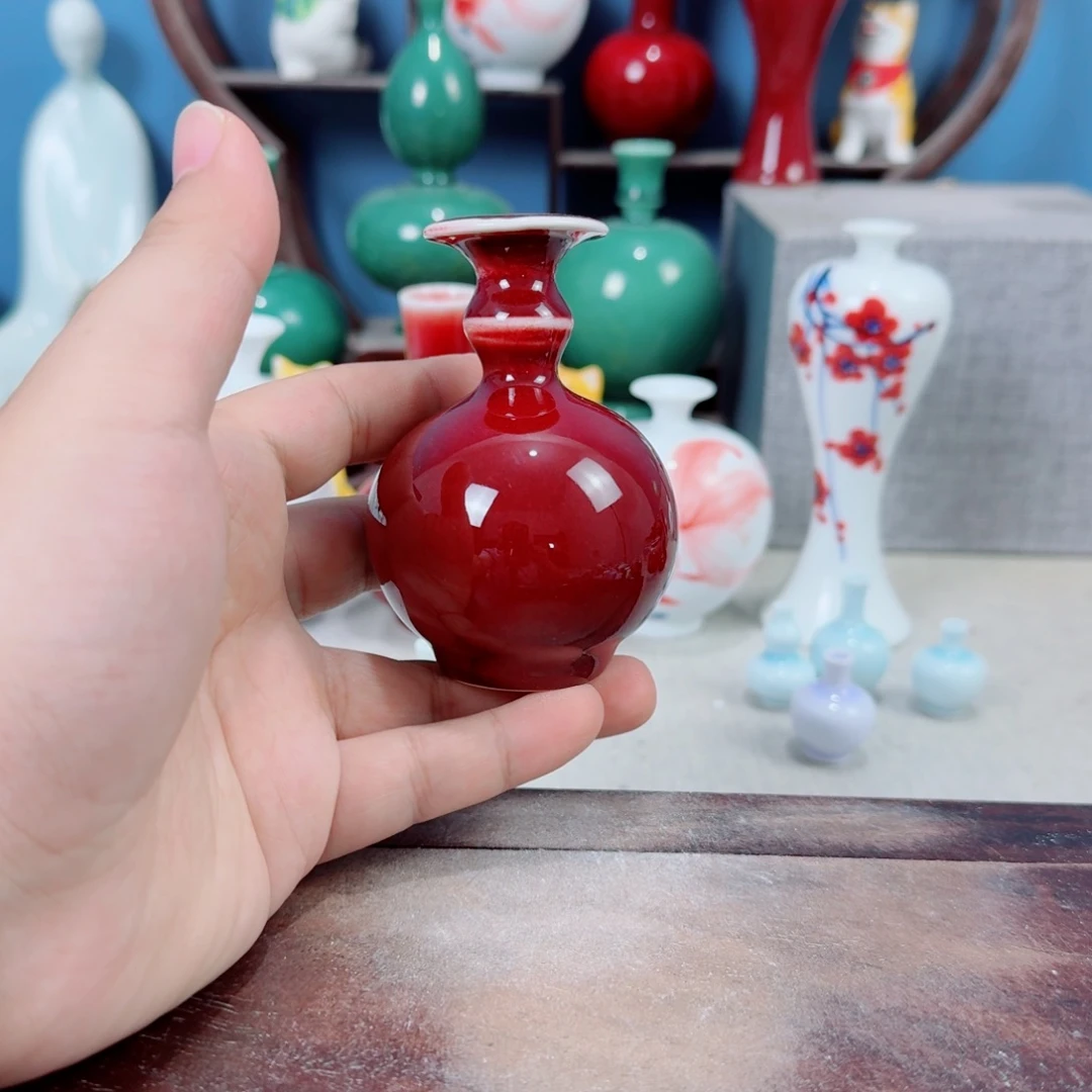 陶瓷手工小花器摆件