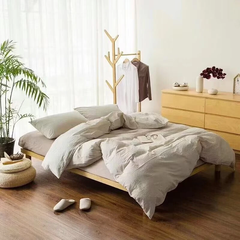 全棉水洗棉四件套；床品柔软