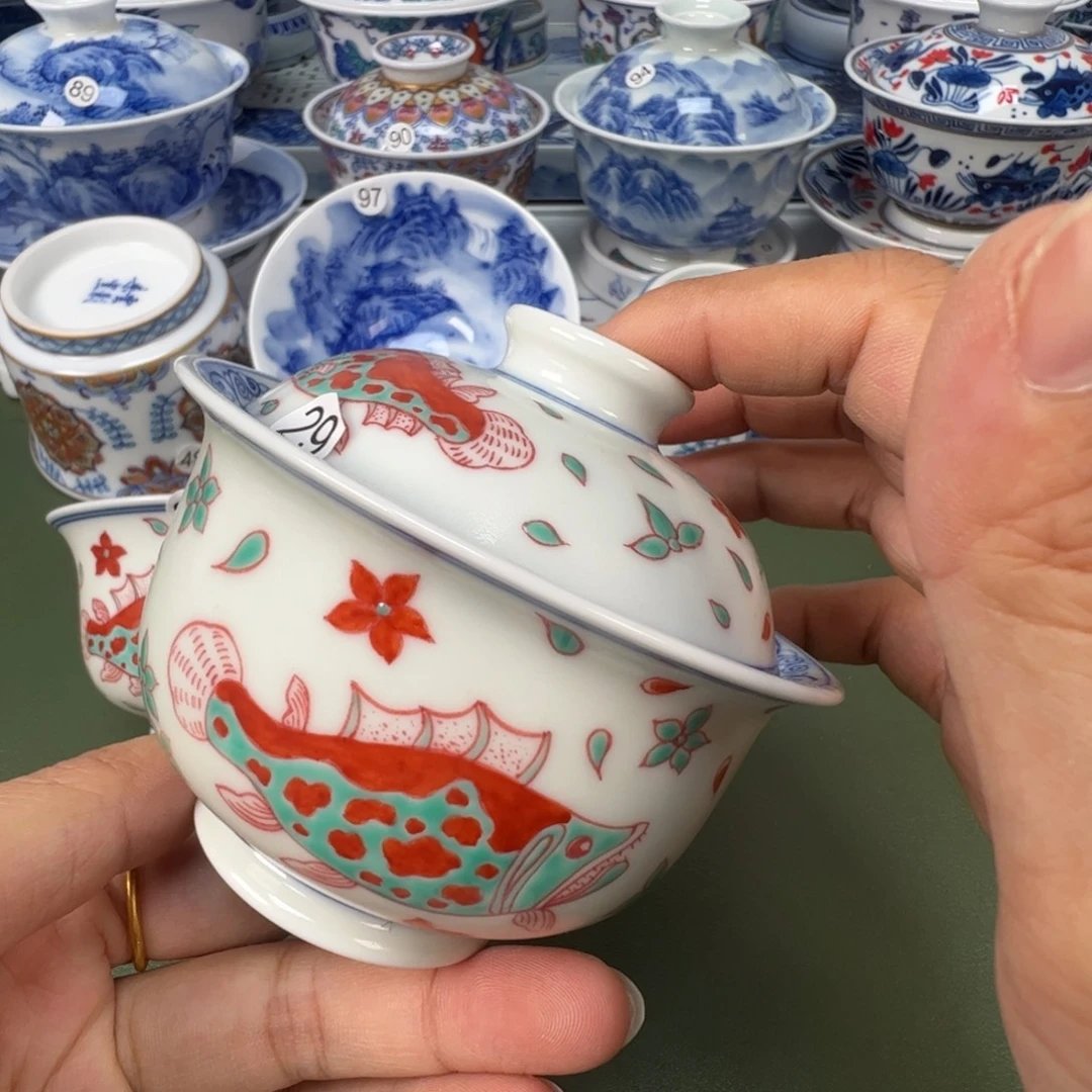 陶瓷景德镇纯手工纯手绘茶具木木29