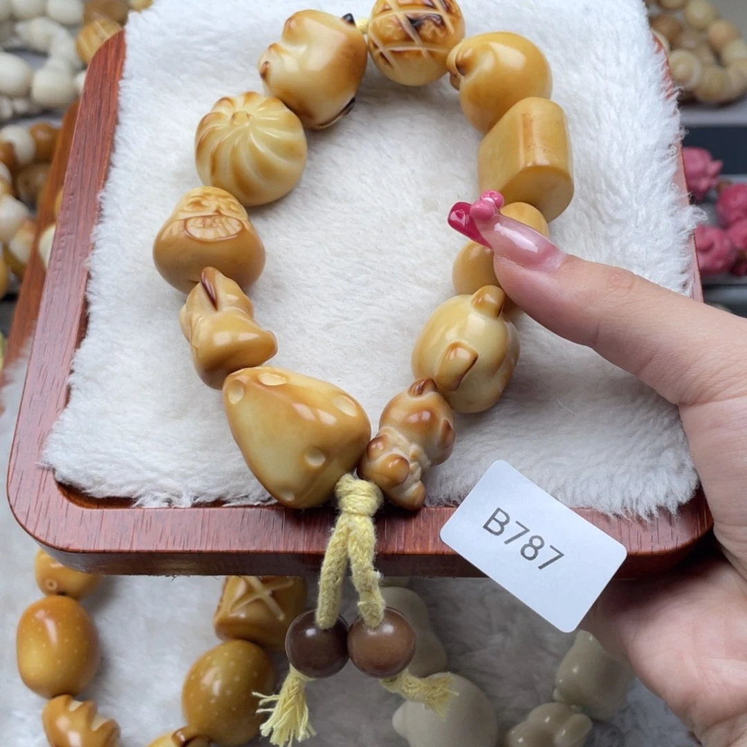 菩提根/象牙果吊坠时**浅瑕WB787象牙果手持20mm一串