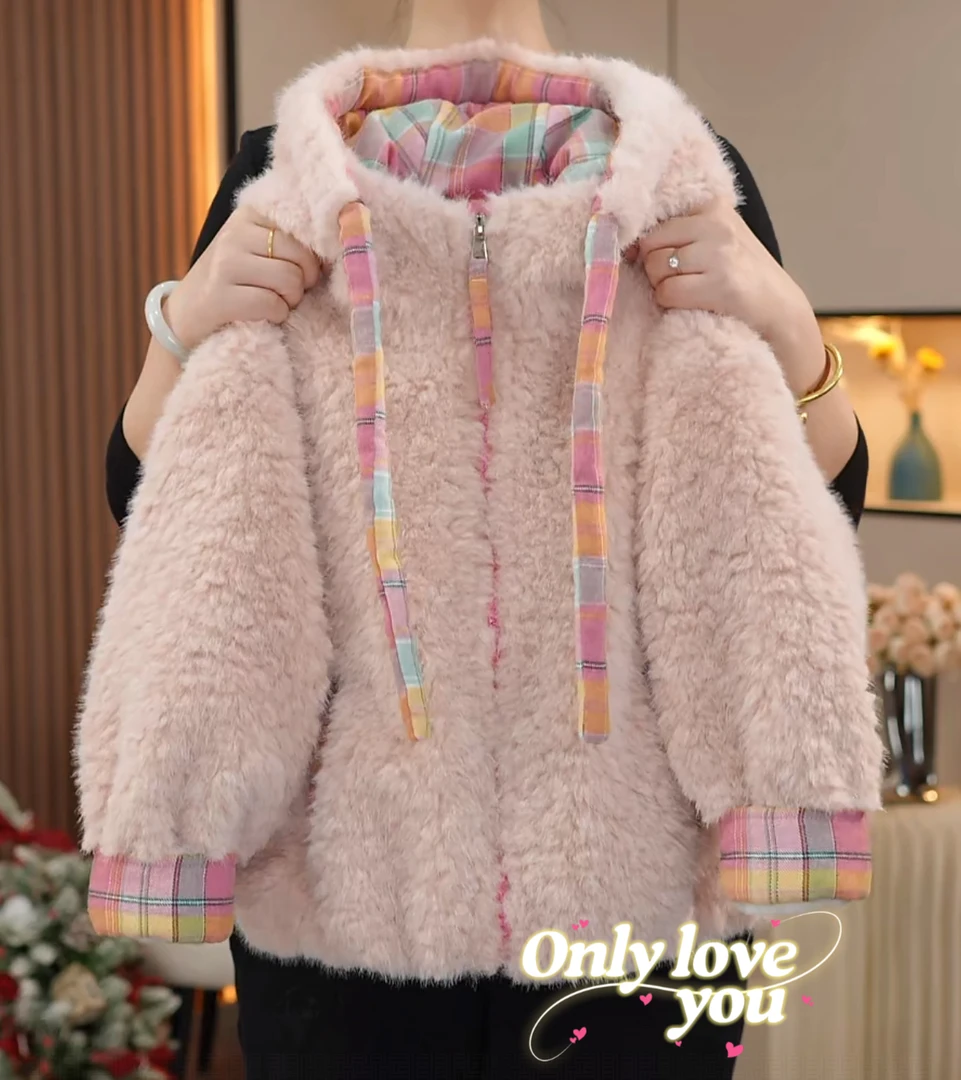 女童外套冬装2025新款中大儿童加绒加厚上衣