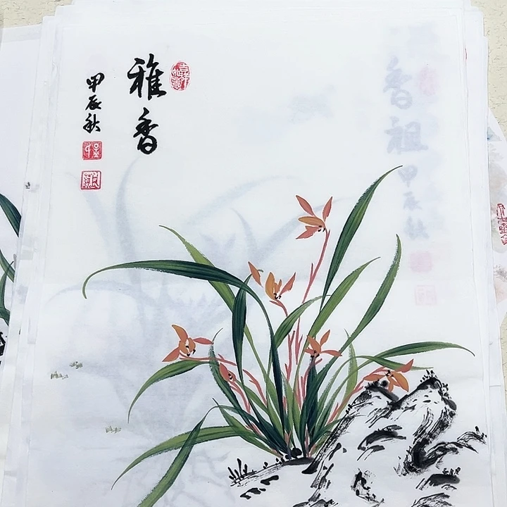 国画孟凡萍小兰花