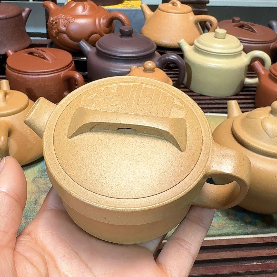 紫砂茶壶段泥半手工微暇
