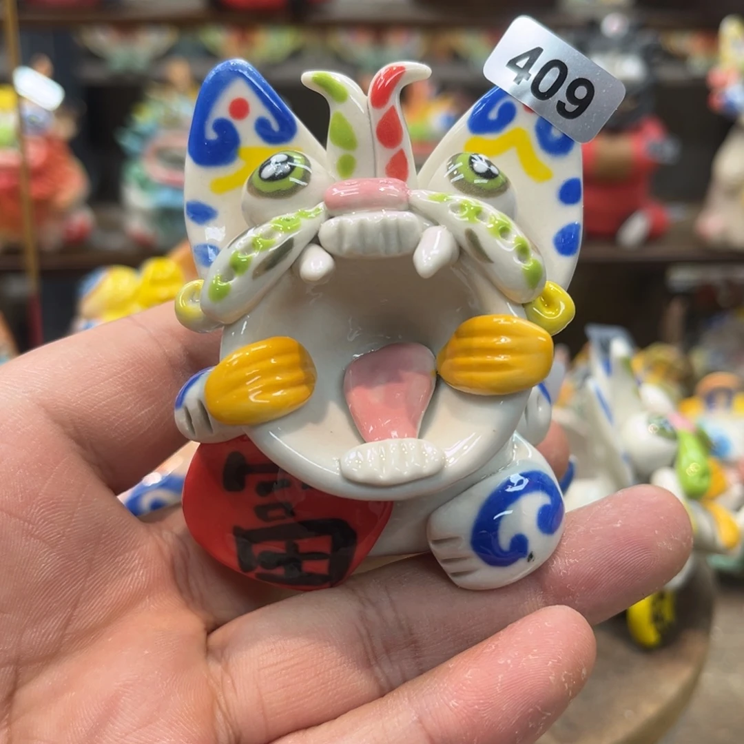 陶瓷纯手工抽象陶瓷摆件409