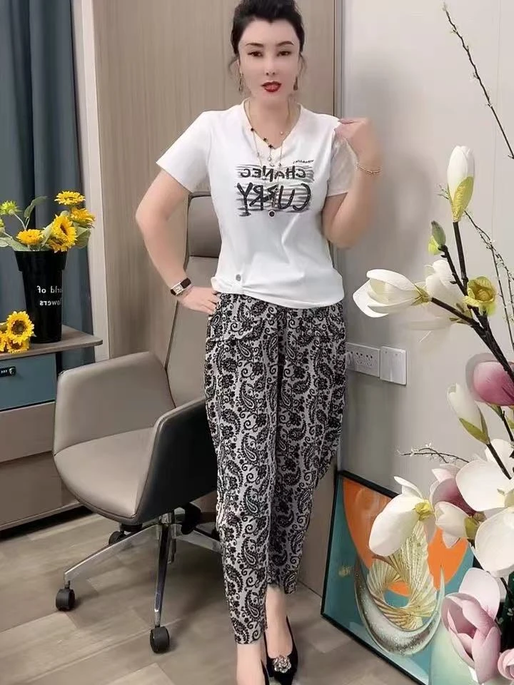 *子怡*夏季福利休闲裤冰养丝贴肤透气2540