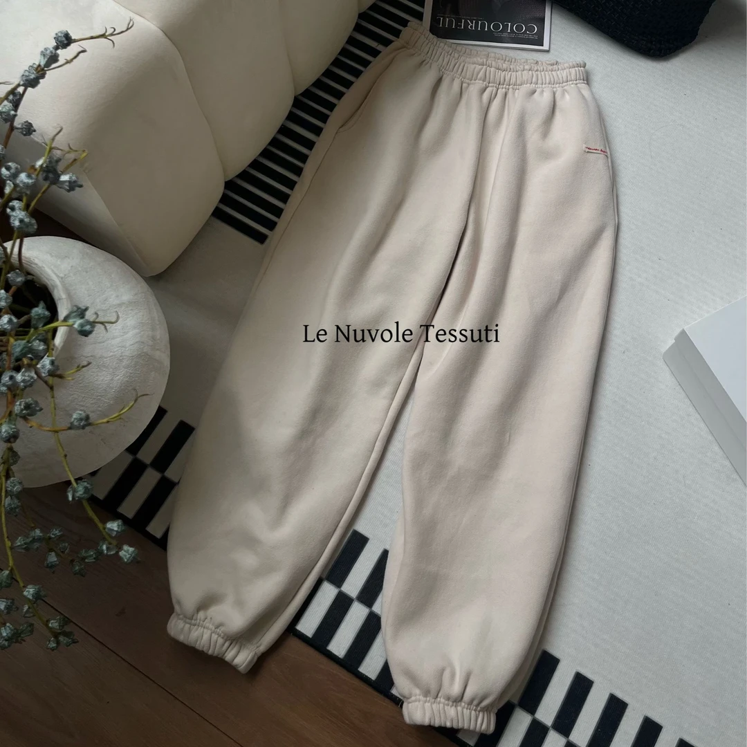 【AiAi】艾艾私服 加绒宽松阔版束脚卫裤（XXK-1）