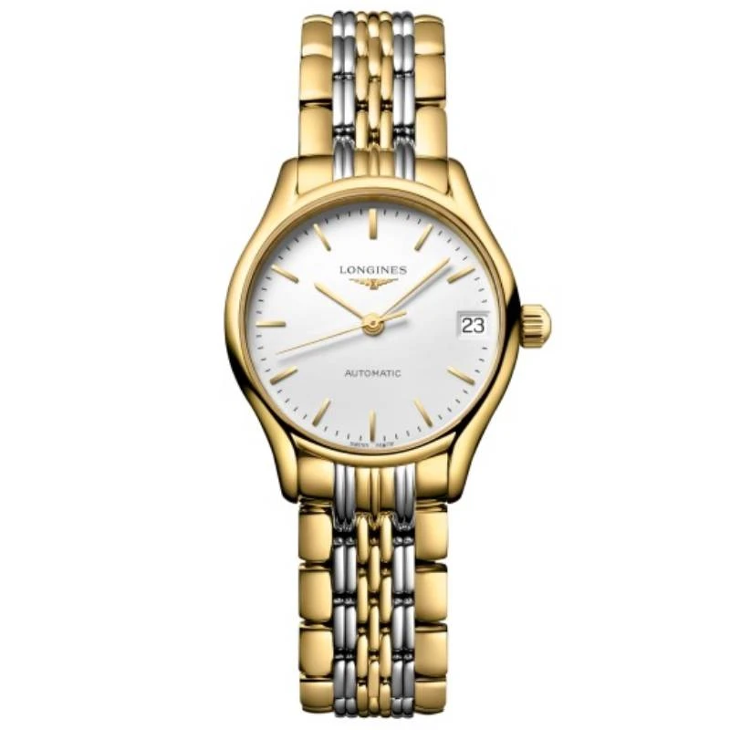 99新 Longines/浪琴 律雅361/机械/镀金条丁/表径30mm/女士腕表