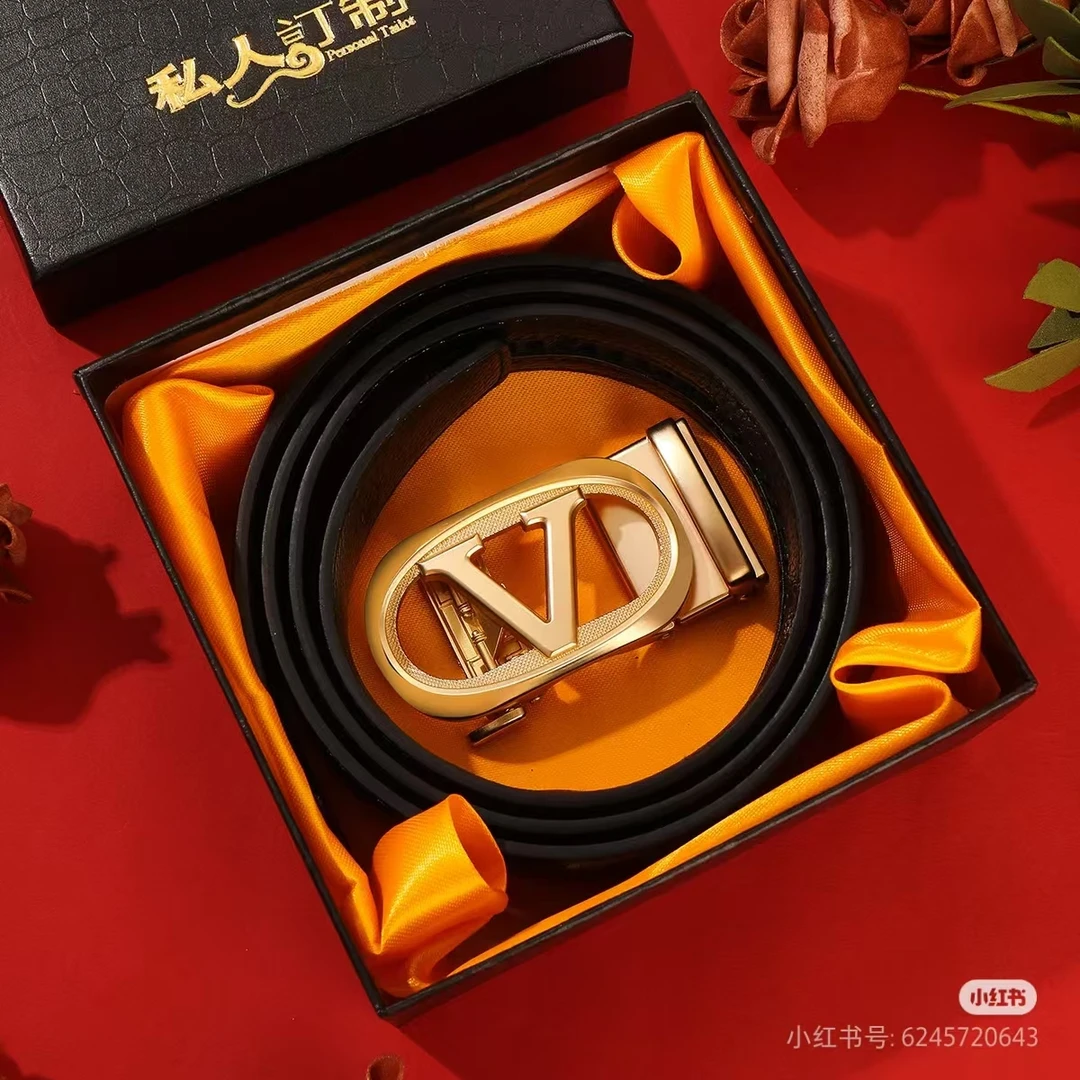 韩版潮流男士商务时尚经典款无牙自动扣男士腰带休闲百搭