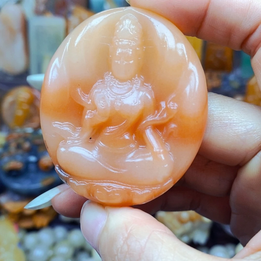石英质玉（黄龙玉）未镶嵌颈饰