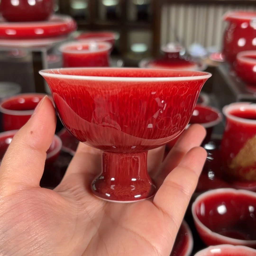 杯子是**丫景德镇高温原矿杯