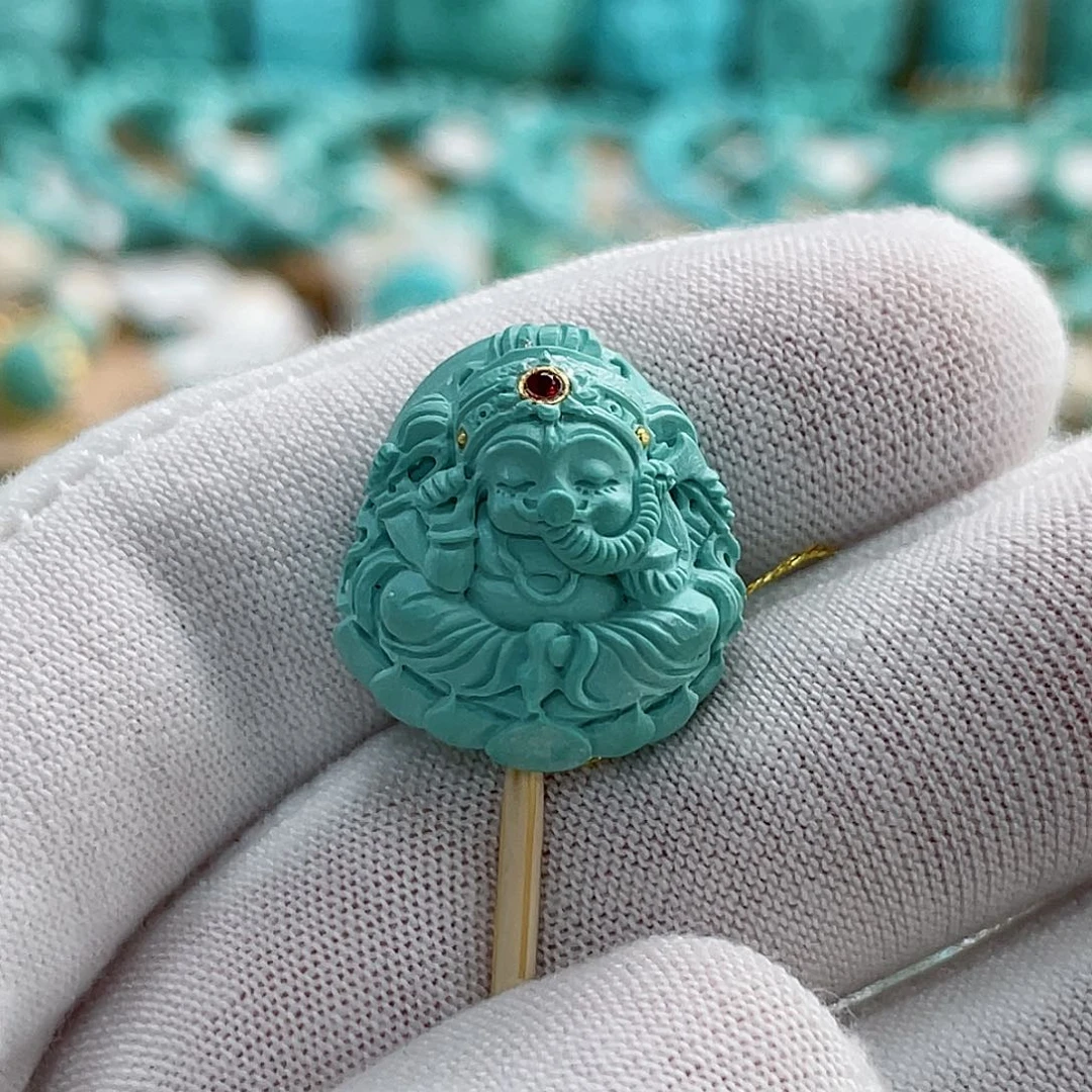 绿松石珠宝奇石未镶嵌