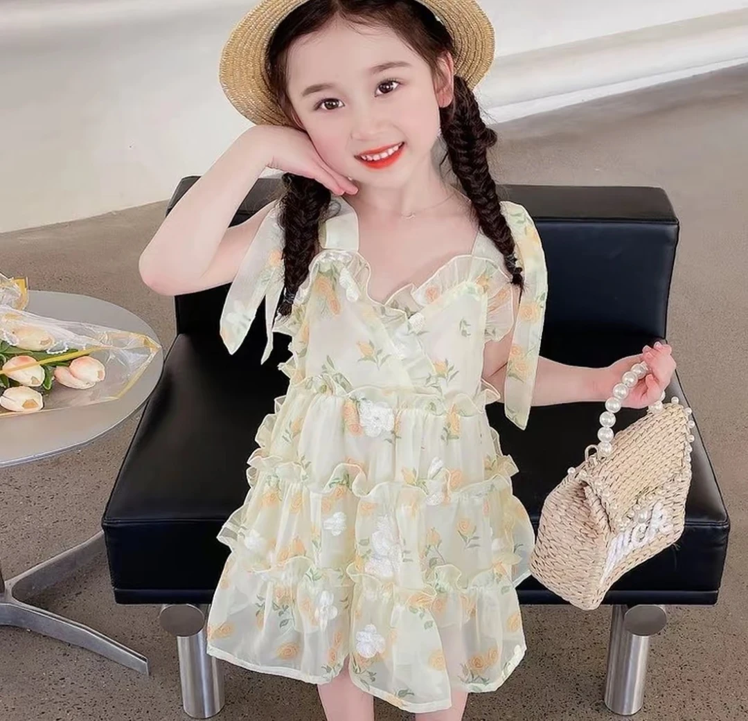 小中组女童夏装连衣裙2025夏季新款女宝公主裙儿童裙子多款连衣裙