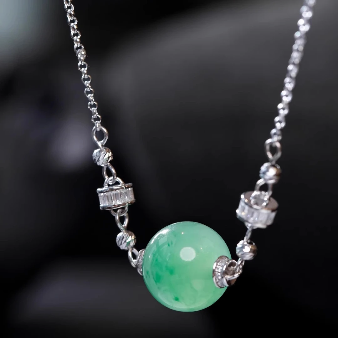 DIY螺丝旋钮设计双扣万能链可拆卸可配吊坠路路通镶嵌项链日常