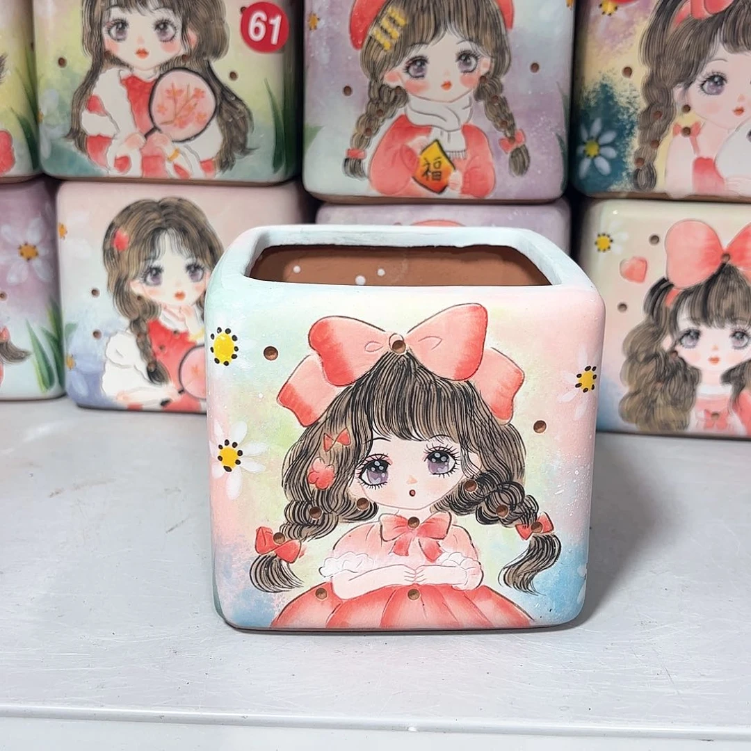 紫砂花盆手工花盆默认微瑕8/10