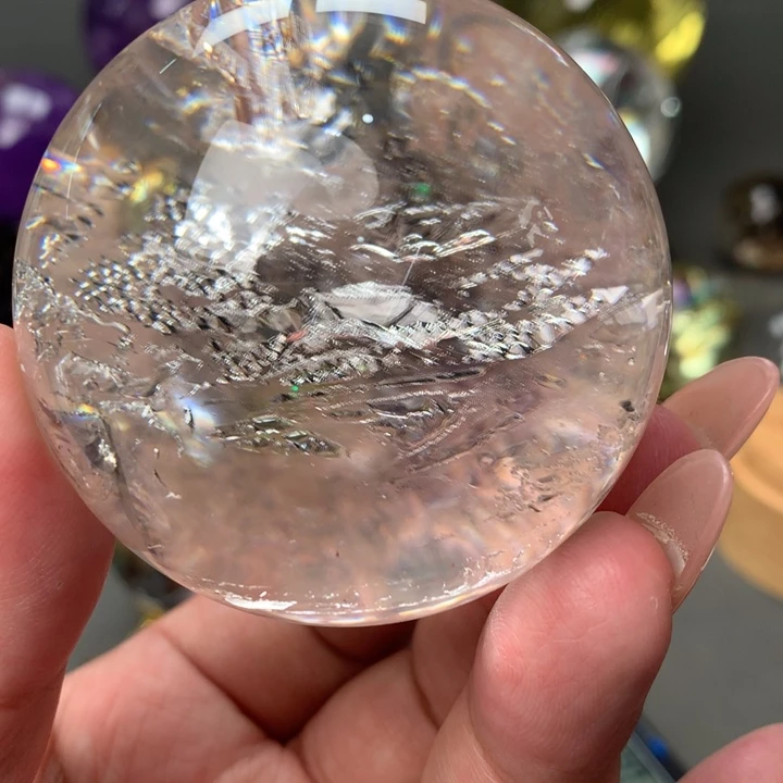 未镶嵌珠宝半成品水晶负晶球6.2