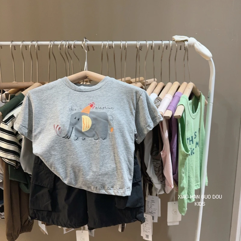 儿童夏季新款时尚休闲轻薄短袖T恤