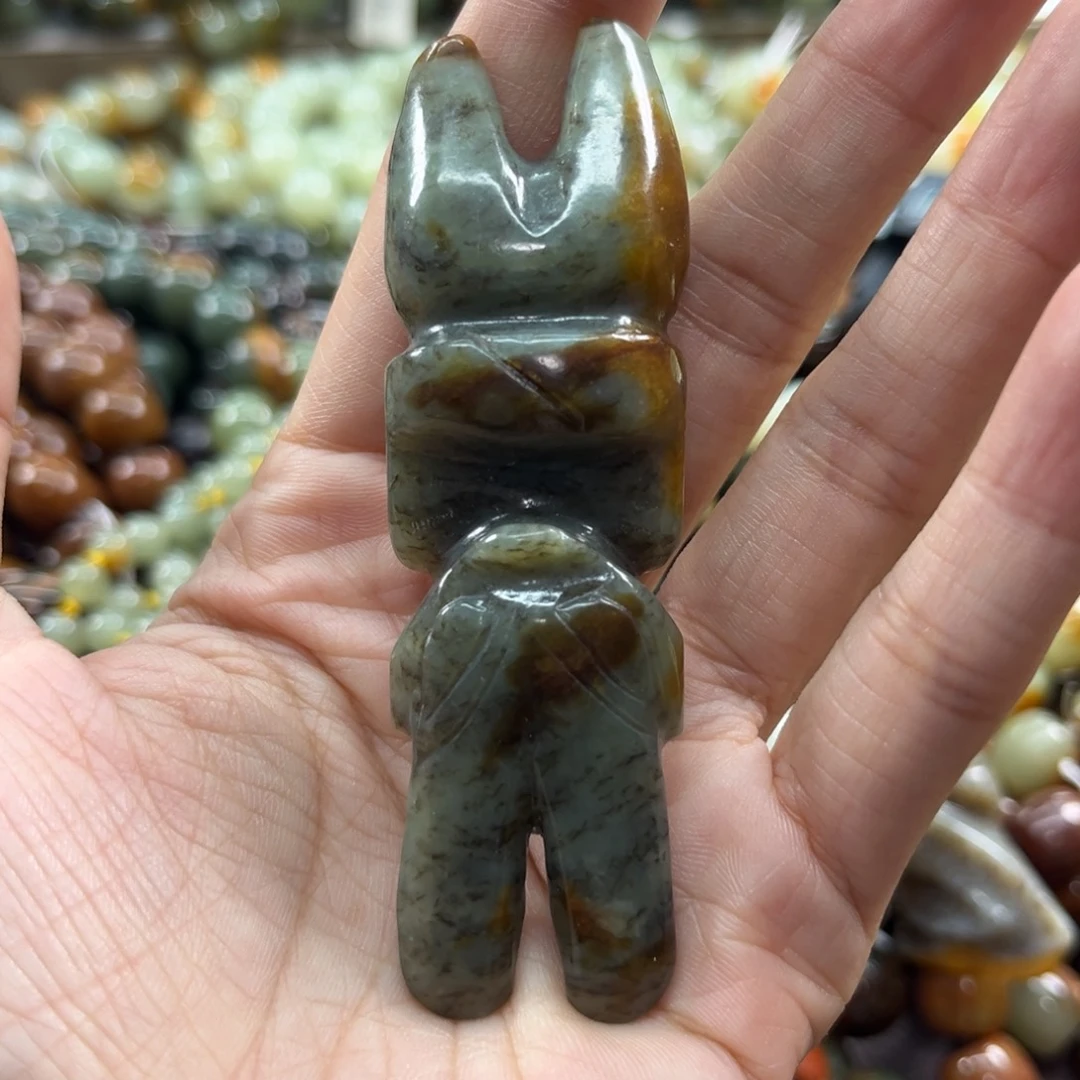 未镶嵌透闪石质玉把件