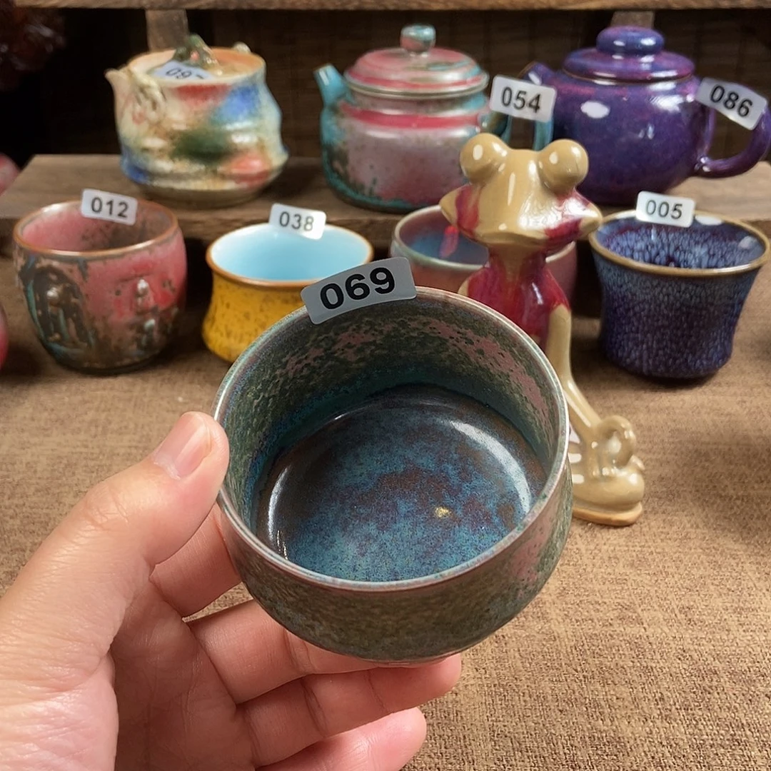 瓷片钧瓷茶壶茶具