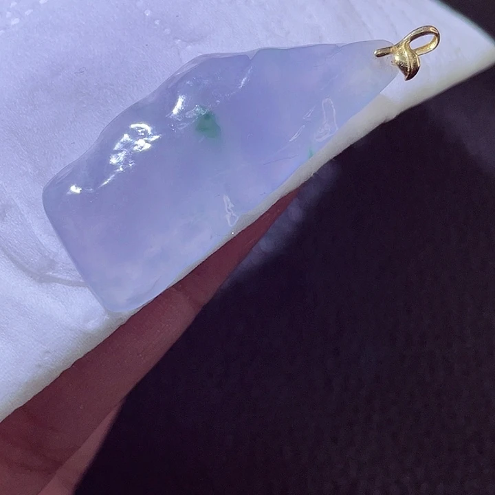 颈饰18K金镶嵌翡翠翡翠