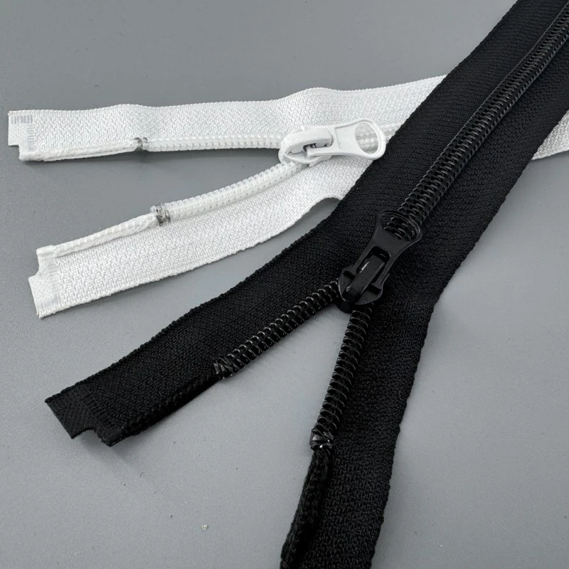 5号尼龙开尾拉链校服外套夹克卫衣拉练黑色白色环保塑料拉锁配件