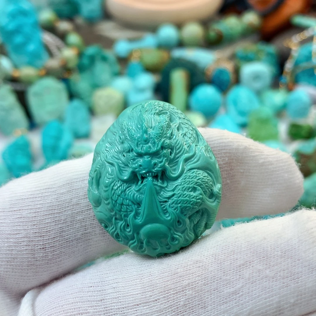 未镶嵌绿松石珠宝半成品