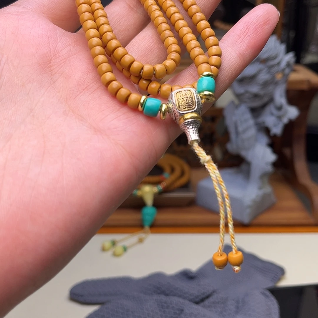 橄榄核手串/手链【听松文玩】sss级工艺精品橄榄核尖满配长串5.0