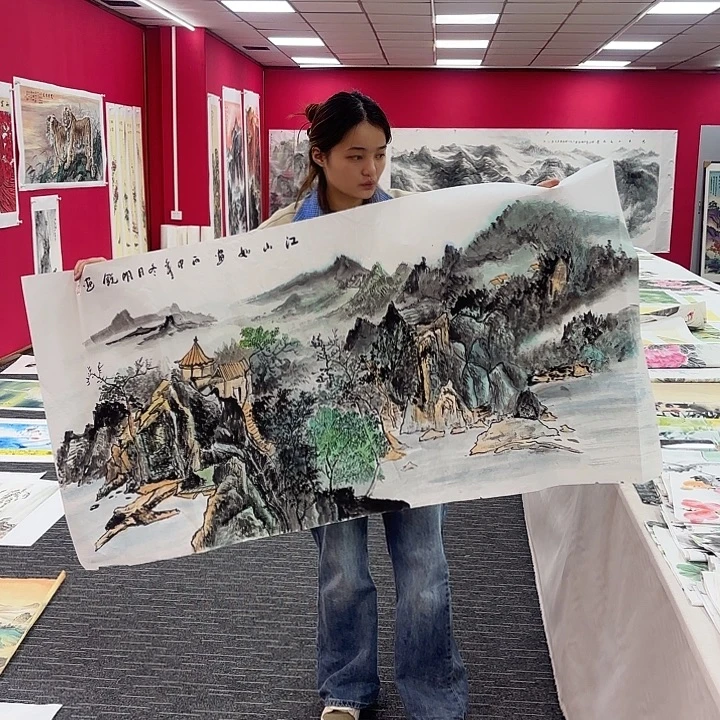 国画山水图画作品