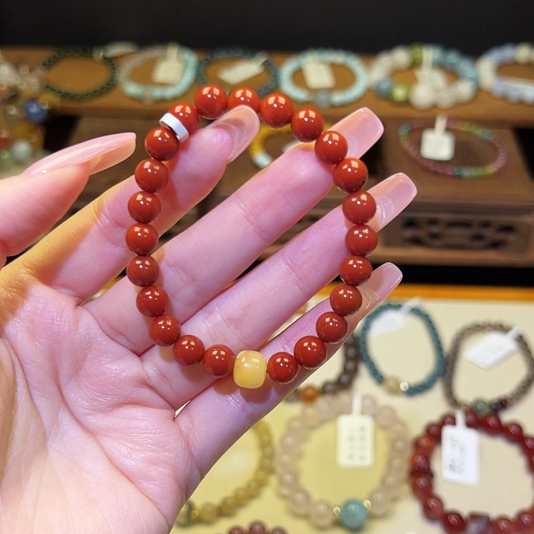 水晶手串银S925镀金镶嵌南2022