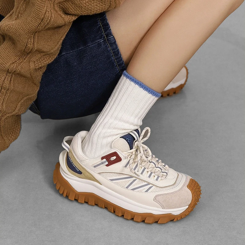 老爹鞋女2025新款春夏季增高女士运动鞋系带休闲鞋女轮胎鞋批发