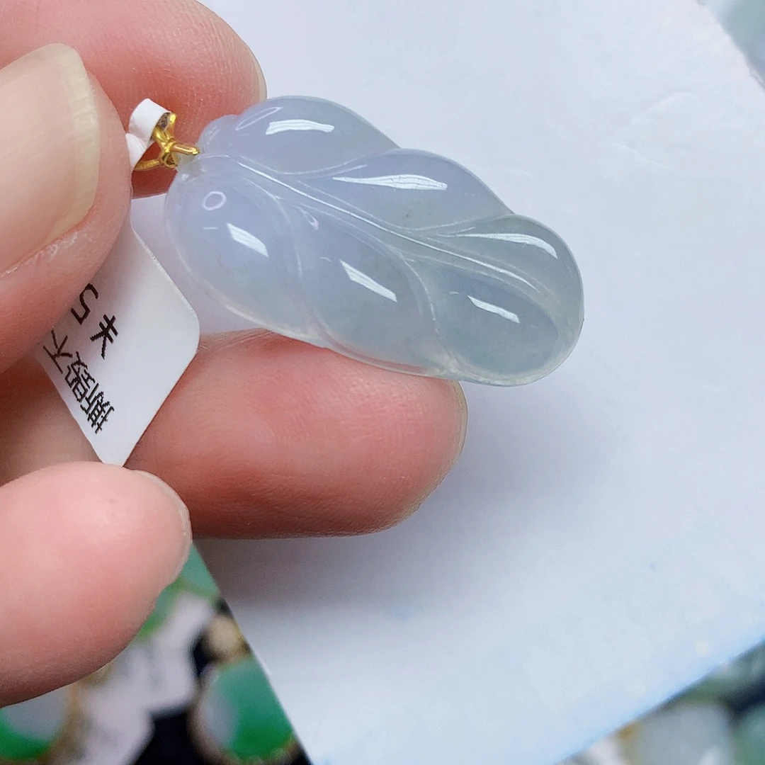 翡翠18K金镶嵌颈饰345664