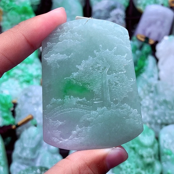 翡翠未镶嵌吊坠(不含链)