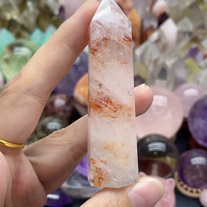 未镶嵌珠宝半成品水晶30胶花柱