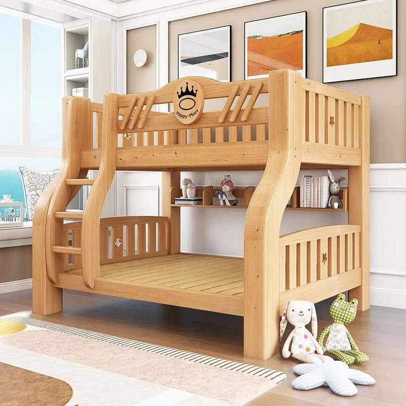 2025款加厚加粗款实木子母床双层床两层上下床高低床儿童床上下铺