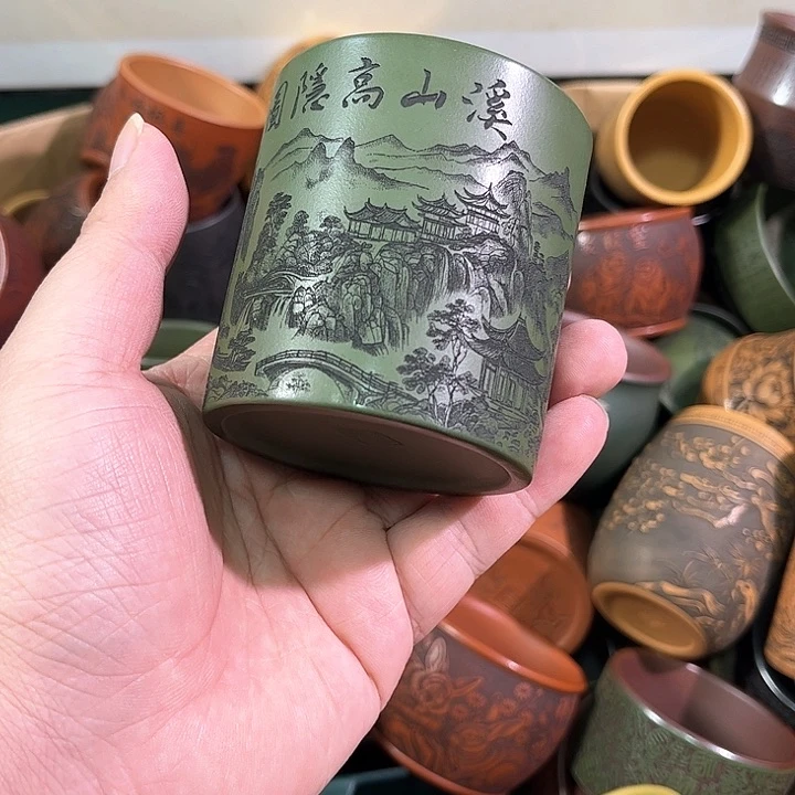 茶杯紫砂全手工紫砂主任杯