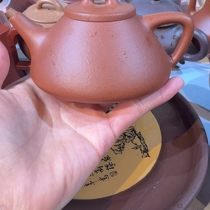 紫砂茶壶降坡泥200cc子冶石瓢