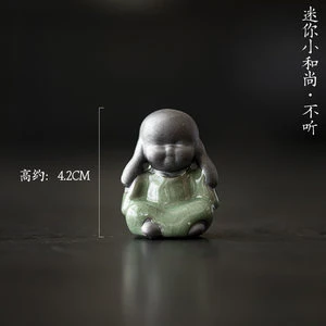 哥窑紫砂-小和尚-不听