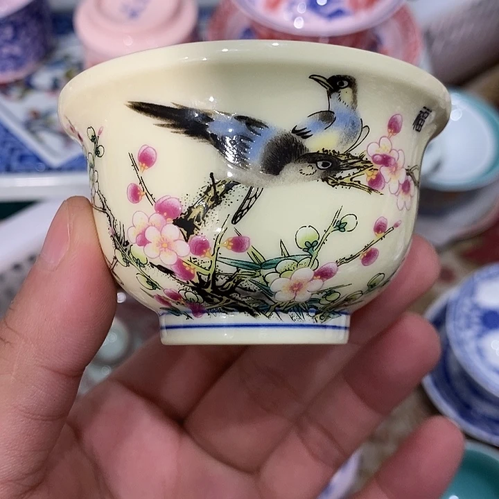 陶摆件景德镇陶瓷主人杯13344