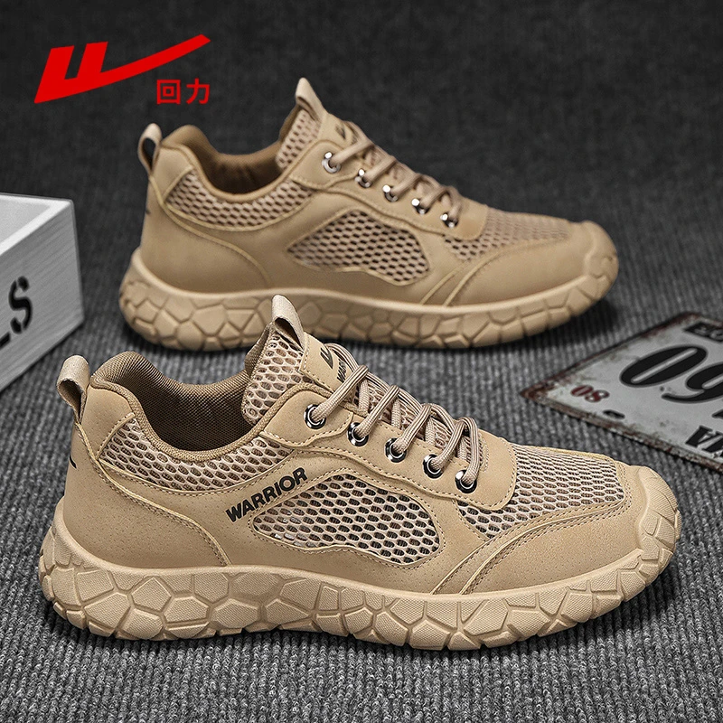 回力男鞋春季新款轻便透气网面休闲运动鞋男士软底防滑爆款劳保鞋