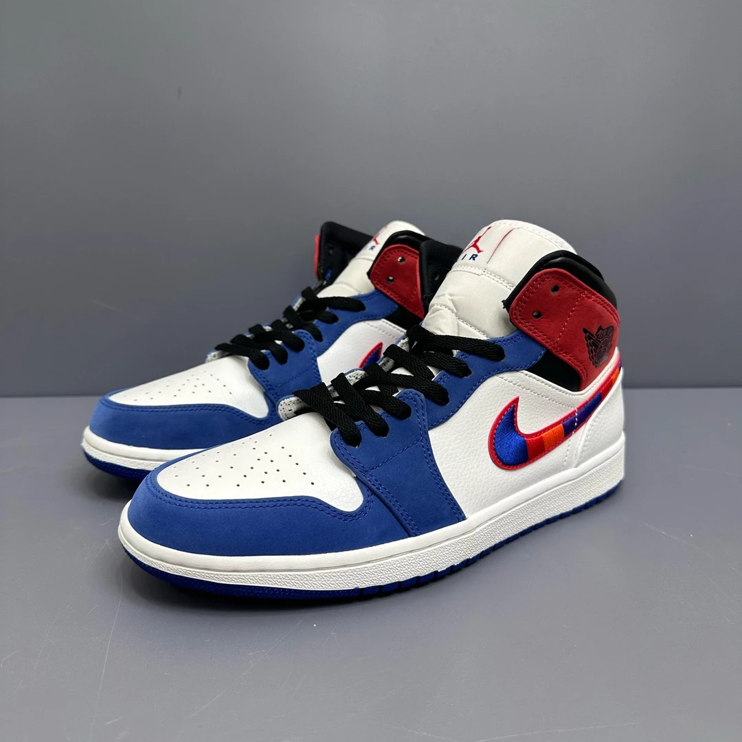 99新 NIKE/耐克 试穿一次 40.5码 aj1彩钩mid 原盒 休闲鞋