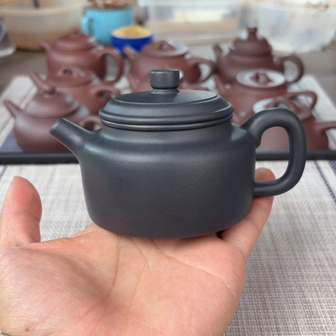 茶壶紫砂半手工捂灰德钟壶200cc
