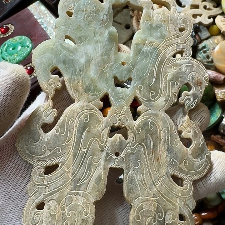 和田玉未镶嵌挂件